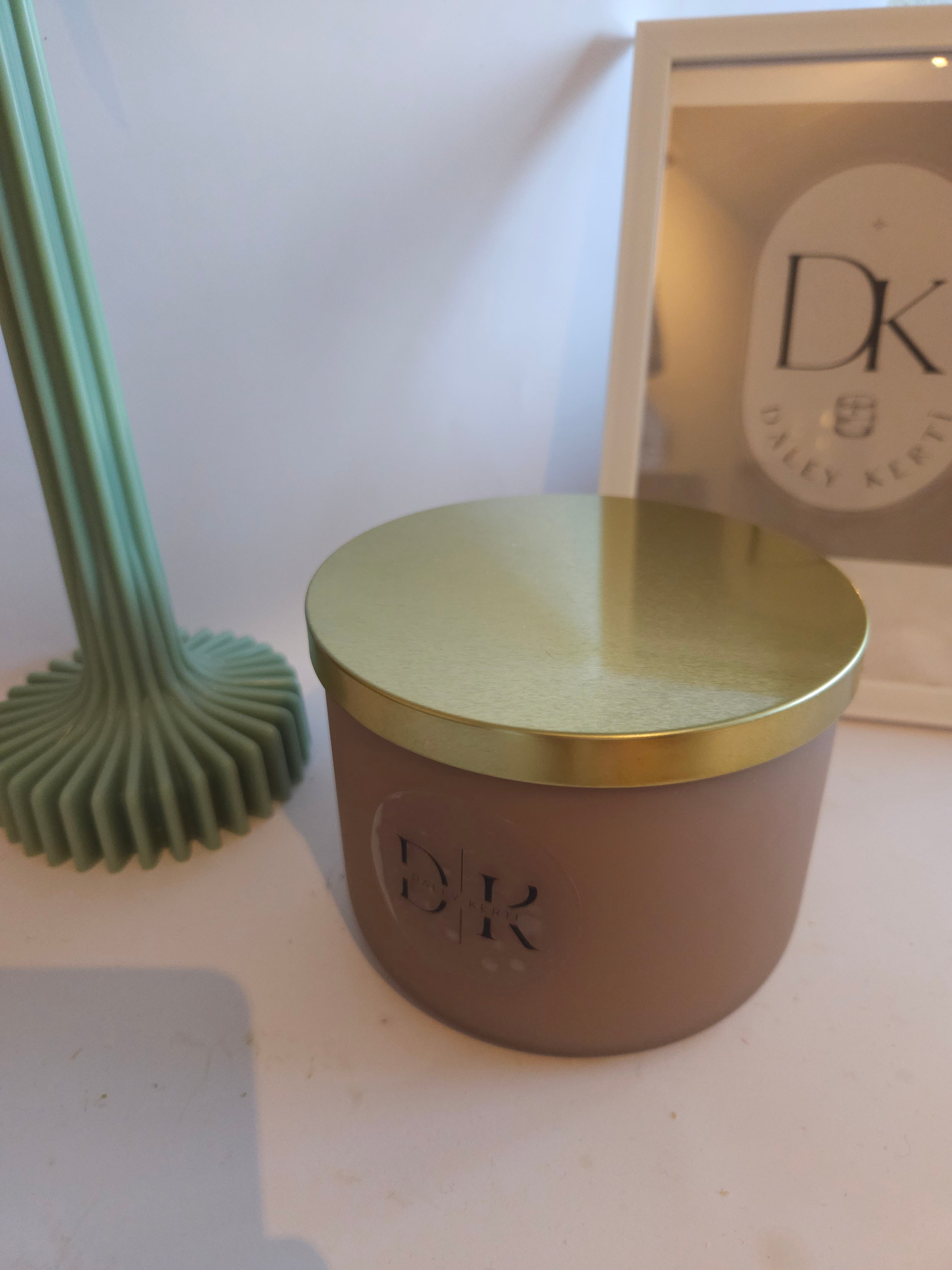 Stór mistiltein i glasi með loki